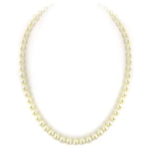 1928 Jewelry Classic 8mm Round Faux Pearl Strand Necklace 18"