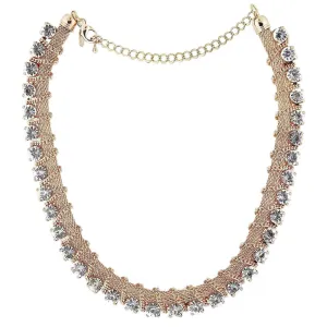 1928 Jewelry Crystal Necklace 16"