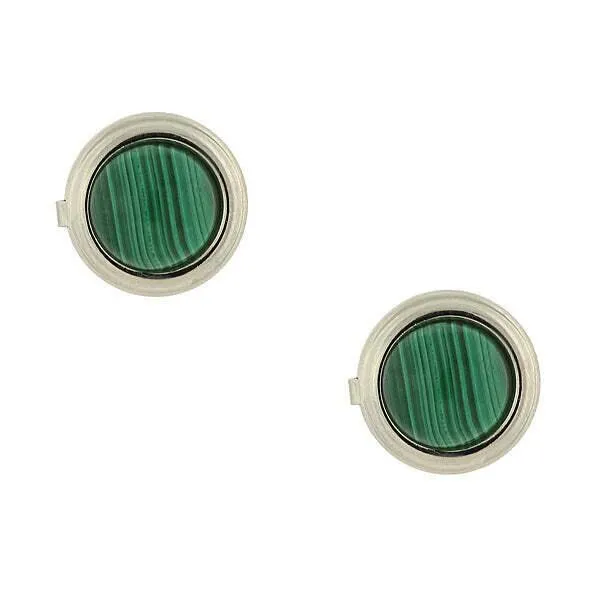 1928 Jewelry CUFF IT!¨ Cufflinks Genuine Gemstone Round Button Covers