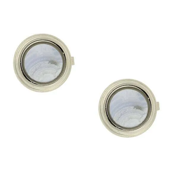 1928 Jewelry CUFF IT!¨ Cufflinks Genuine Gemstone Round Button Covers