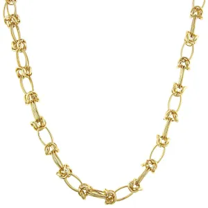 1928 Jewelry Gold Fancy Link Necklace 16"   3" Extender