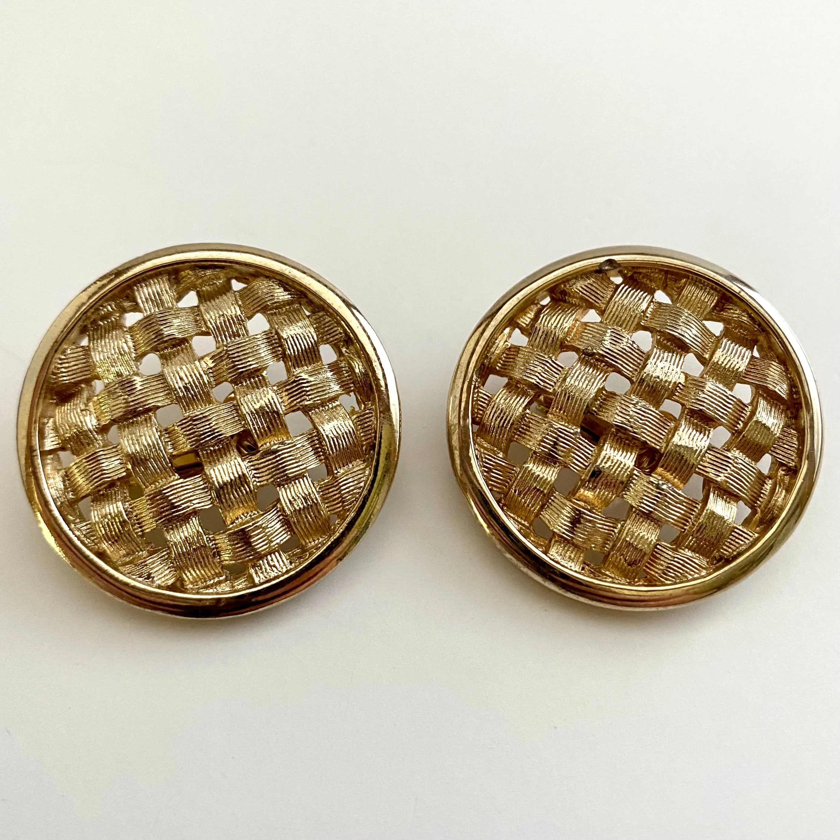 1964 Sarah Coventry Woven Classic Earrings