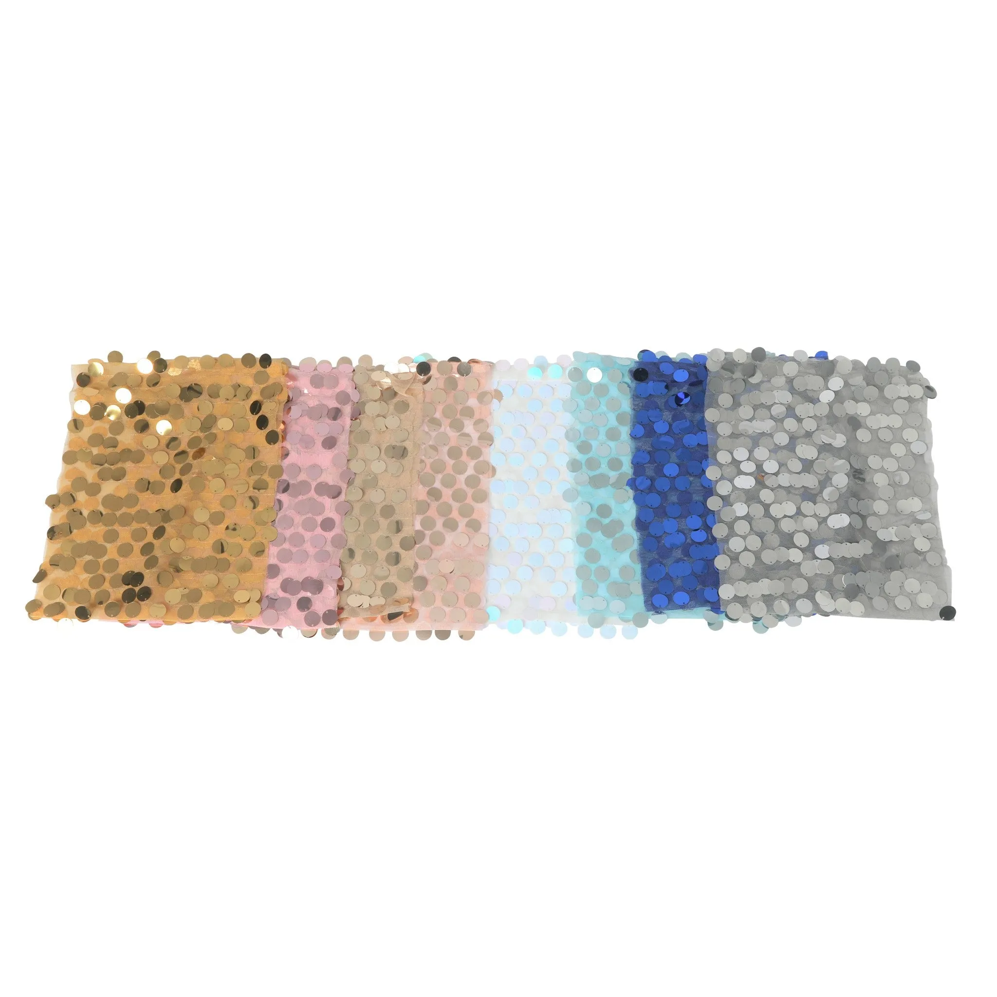 5 pcs/pk Payette Sequin Chair Bands - Silver