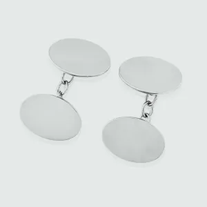 Albemarle Sterling Silver Oval Cufflinks