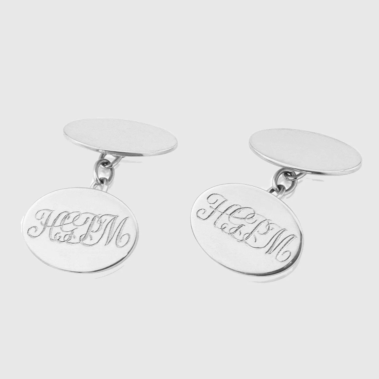 Albemarle Sterling Silver Oval Cufflinks