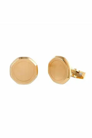 audemars piguet royal oak 18k yellow gold octagonal cufflinks