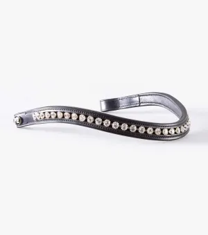 Bellissima Shaped Diamante Browband Black