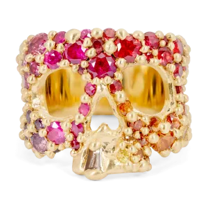 California Sunset Kali Skull Ring - Size 7 - 11271