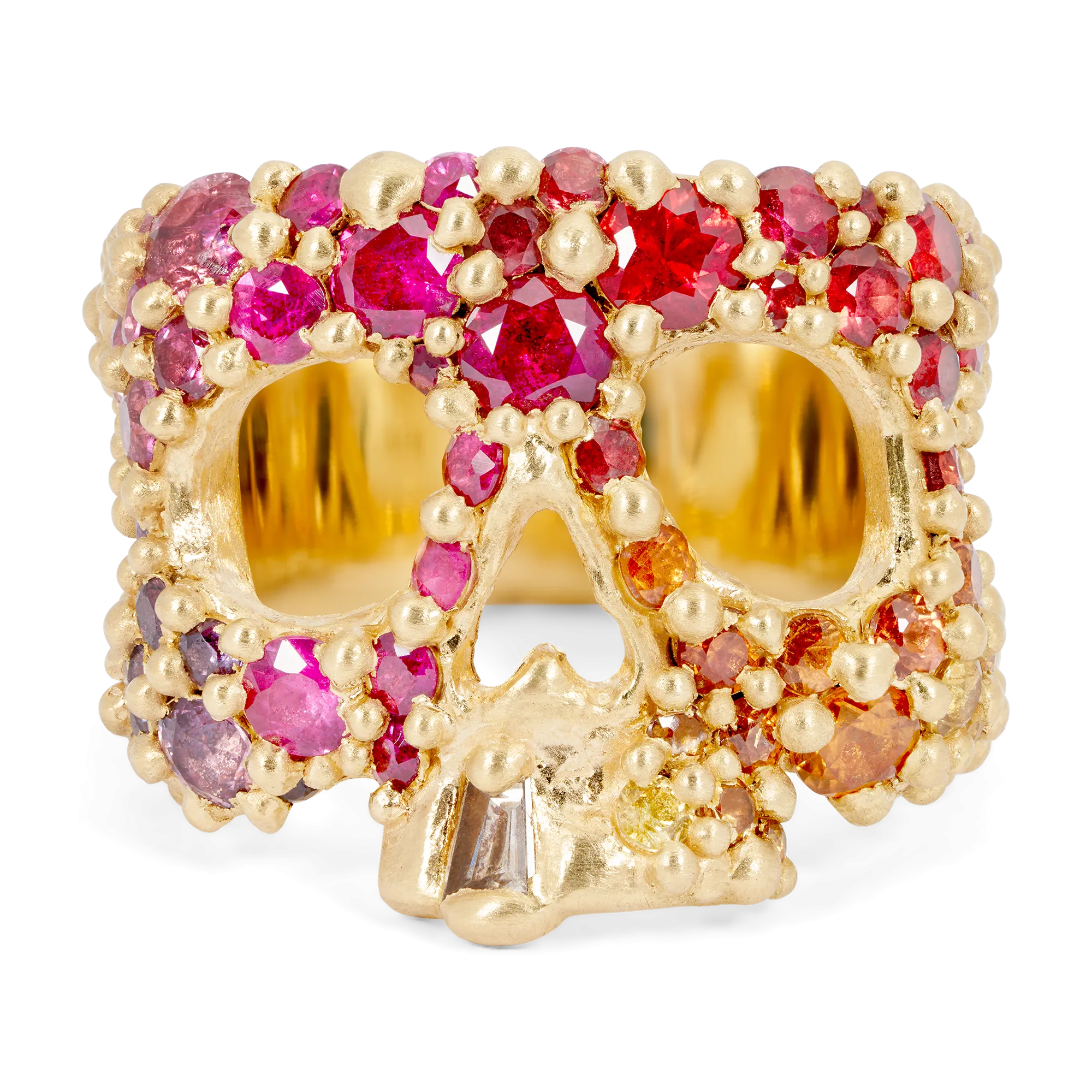 California Sunset Kali Skull Ring - Size 7 - 11271