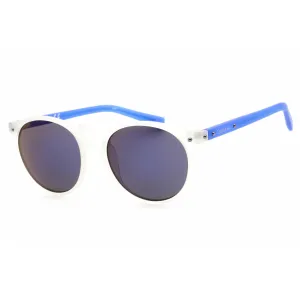 Calvin Klein Retail Unisex Sunglasses - Matte Crystal Clear Round Frame | R740S 971