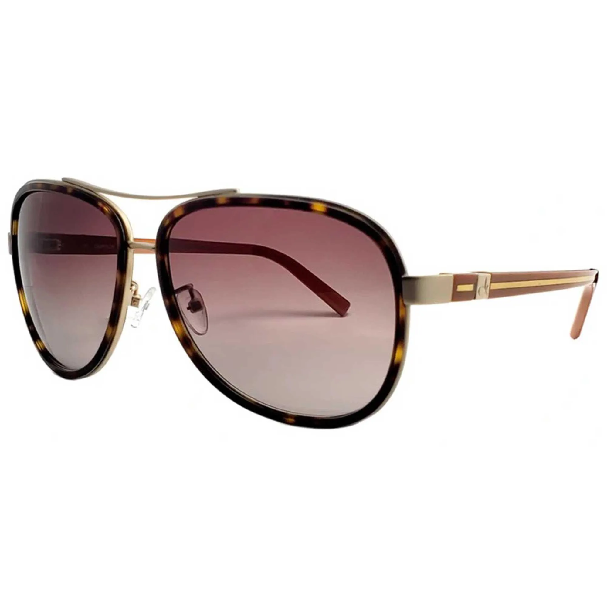 Calvin Klein Women's Sunglasses - Full Rim Gold/Havana | CALVIN KLEIN CK1191SA 004