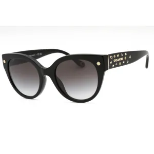 Coach Women's Sunglasses - Black Plastic Cat Eye Full Rim Frame | 0HC8393U 50023C