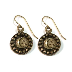 CRESCENT MOON Earrings - Bronze