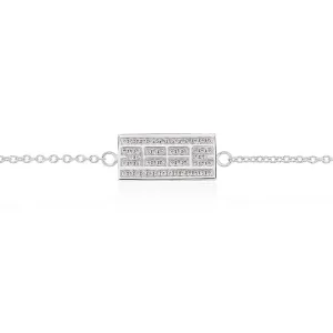 CZ Tennis Court Anklet Small