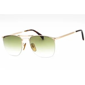 David Beckham Men's Sunglasses - Gold Aviator Frame Green Lens | DB 1001/S 0J5G 9K