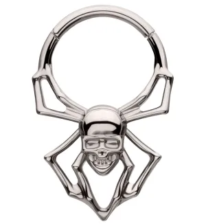 Death Spider Titanium Hinged Segment Ring