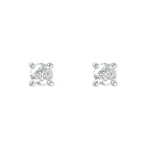 Diamond Solitaire Earrings