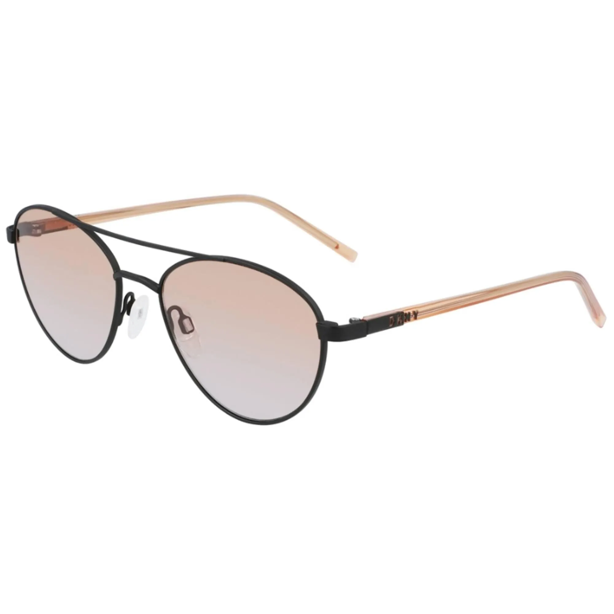 Dkny Unisex Sunglasses - Peach Metal Pilot Frame Orange Grad Lens | DKNY DK302S 800