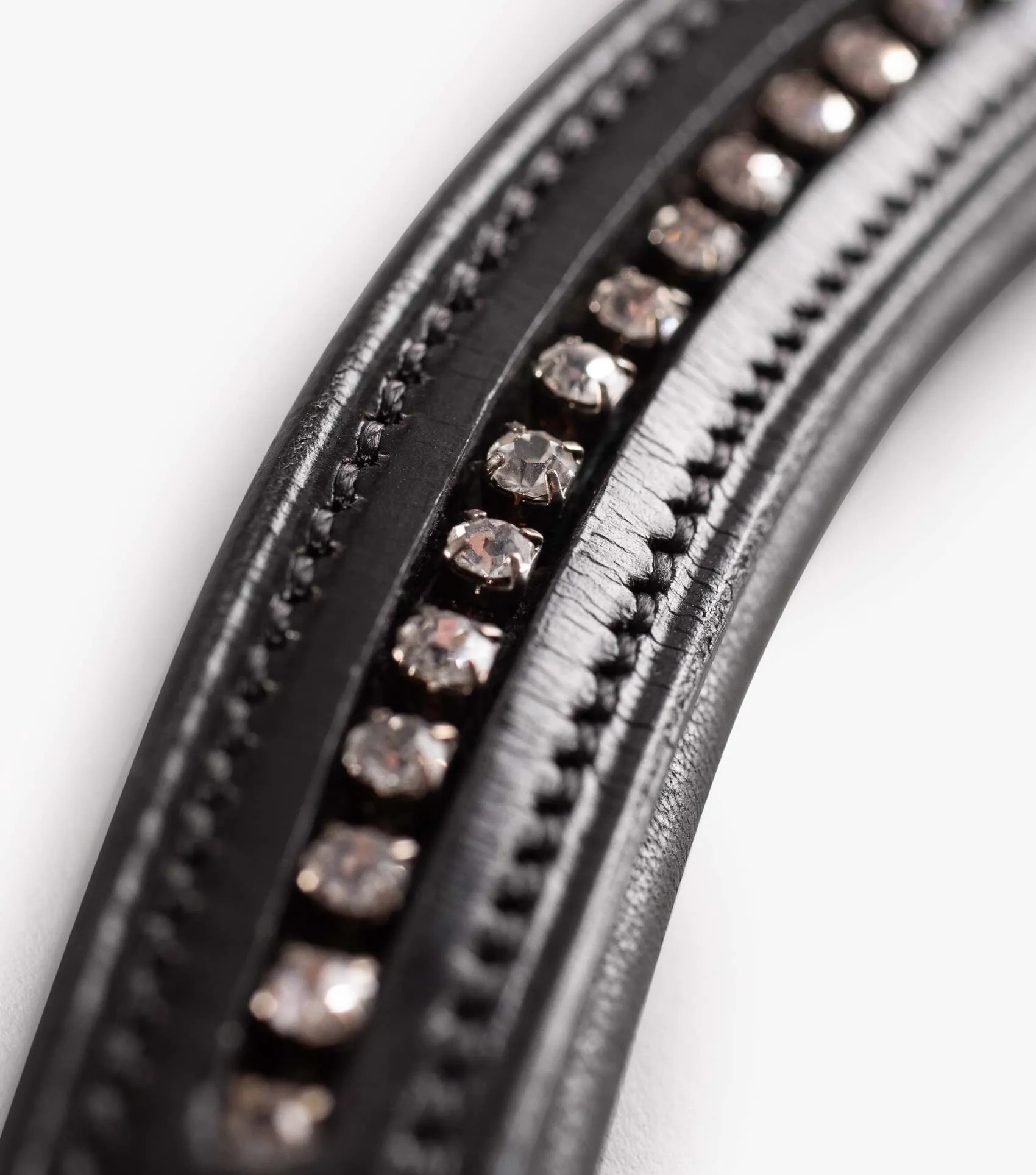 Elaborare Shaped Diamante Browband Black