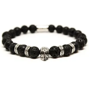 Emperador Silver Skull Bracelet