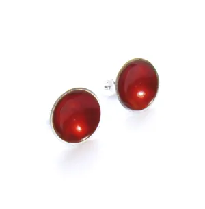 Enamel Large Studs Earrings