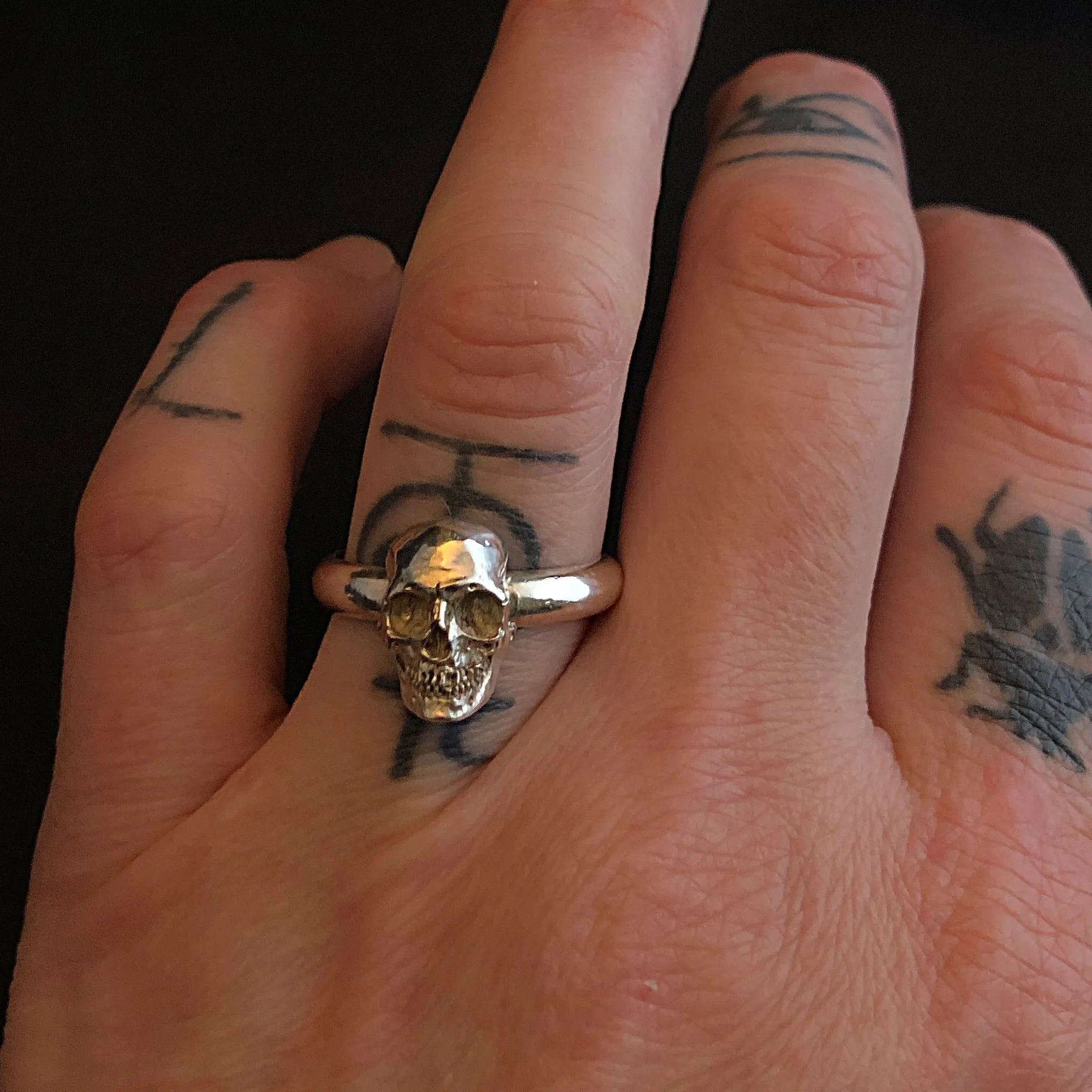 Full Skull Band Ring