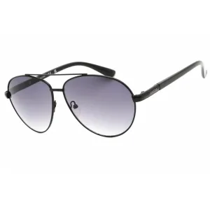 Guess Factory Men's Sunglasses - Shiny Black Frame Gradient Smoke Lens | GF0221 01B