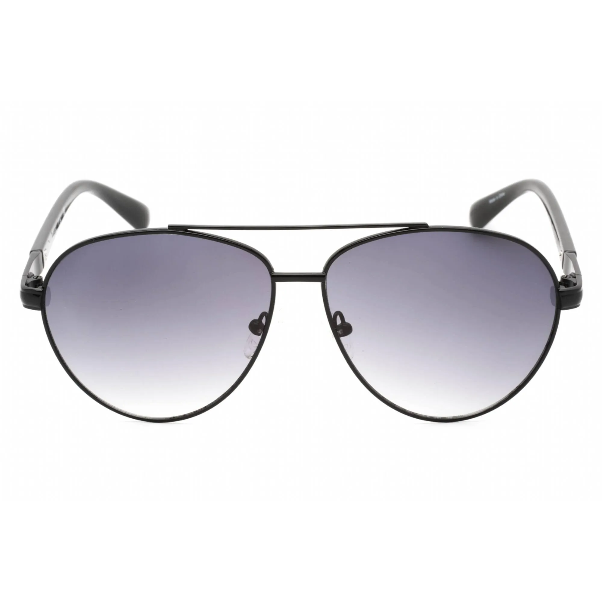 Guess Factory Men's Sunglasses - Shiny Black Frame Gradient Smoke Lens | GF0221 01B