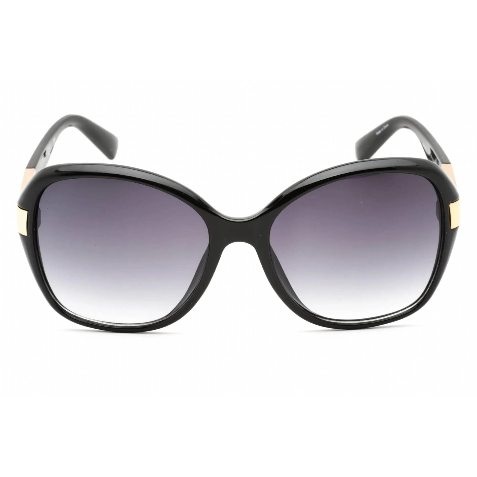 Guess Factory Women's Sunglasses - Shiny Black Frame Gradient Smoke Lens | GF0371 01B