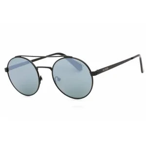 Guess Unisex Sunglasses - Matte Black Metal Full Rim Round Frame | GU6940 02Q