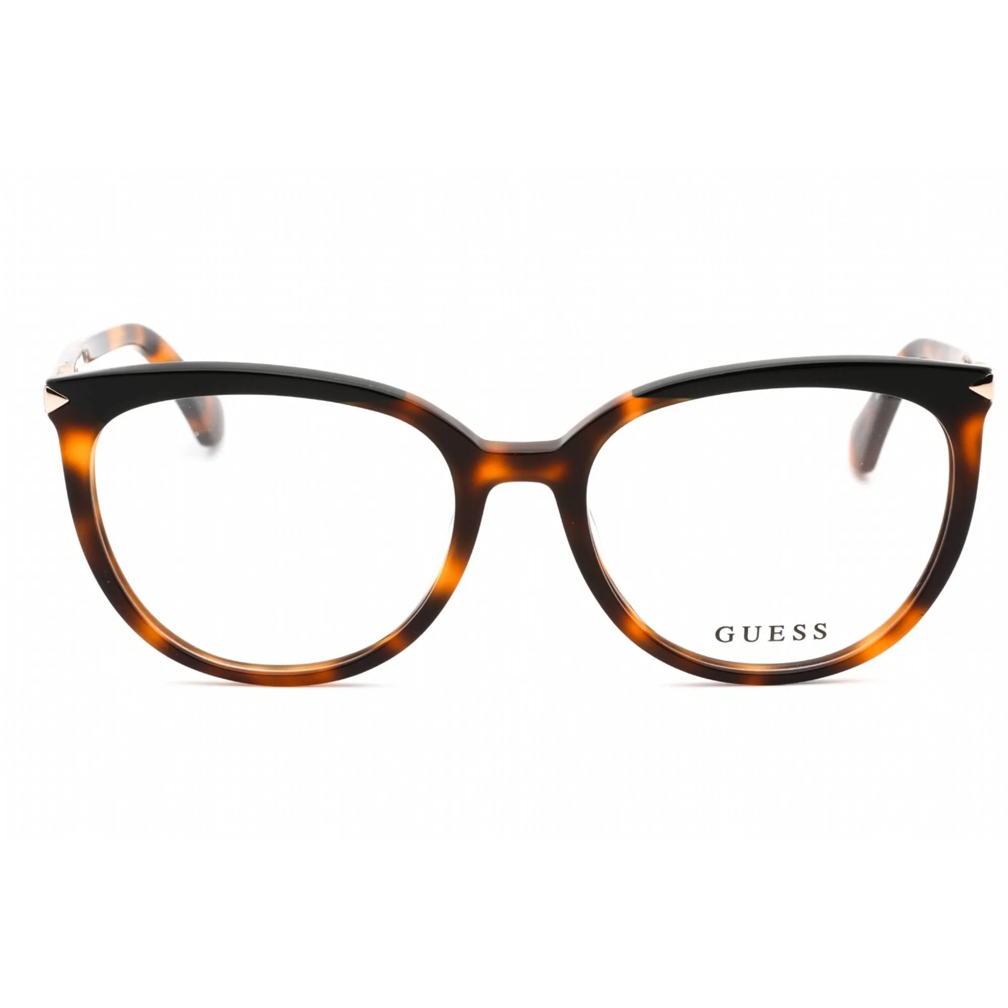 Guess Women's Eyeglasses - Clear Demo Lens Blonde Havana Plastic Frame | GU2881 053