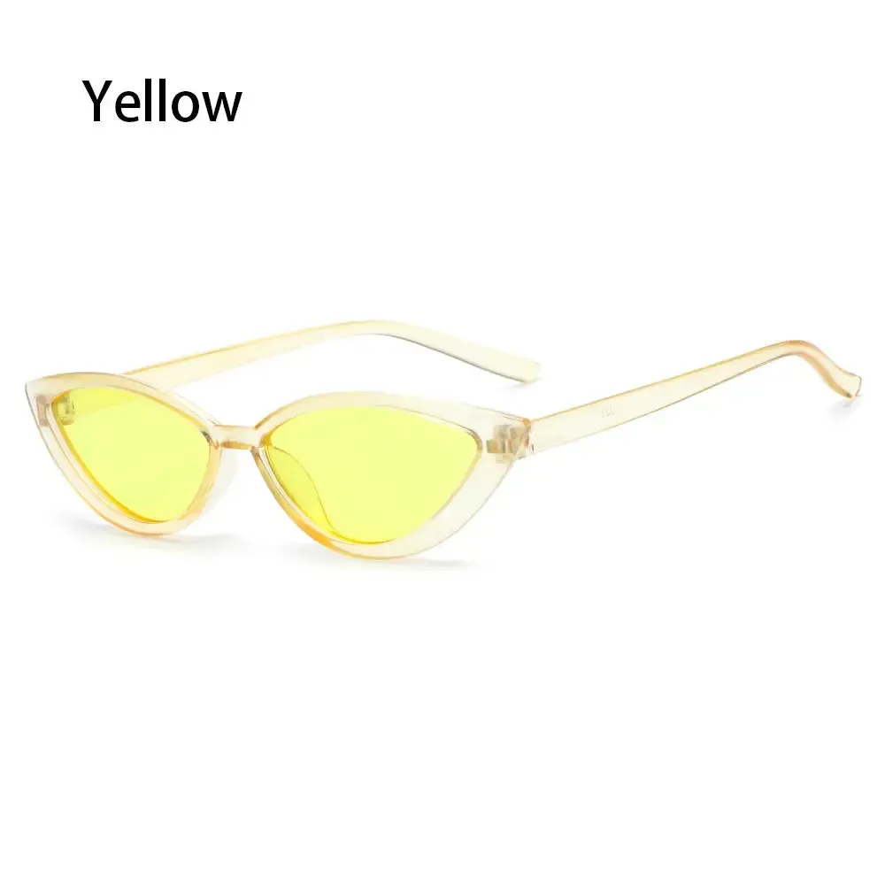 Hot Sale UV400 Sunglasses for Women Cat Eye Retro Sunglasses Trendy Vintage Small Frame Eyewear Fashion Streetwear Accessories