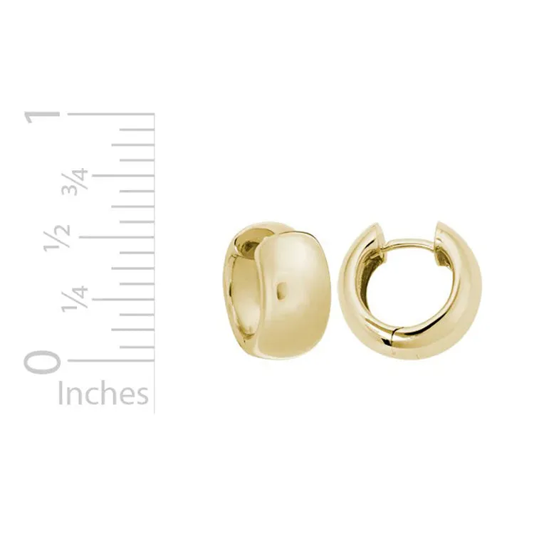 Huggie Hoop Earrings, 14Kt