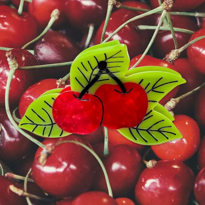 Large Cherries Hair Claw Clip