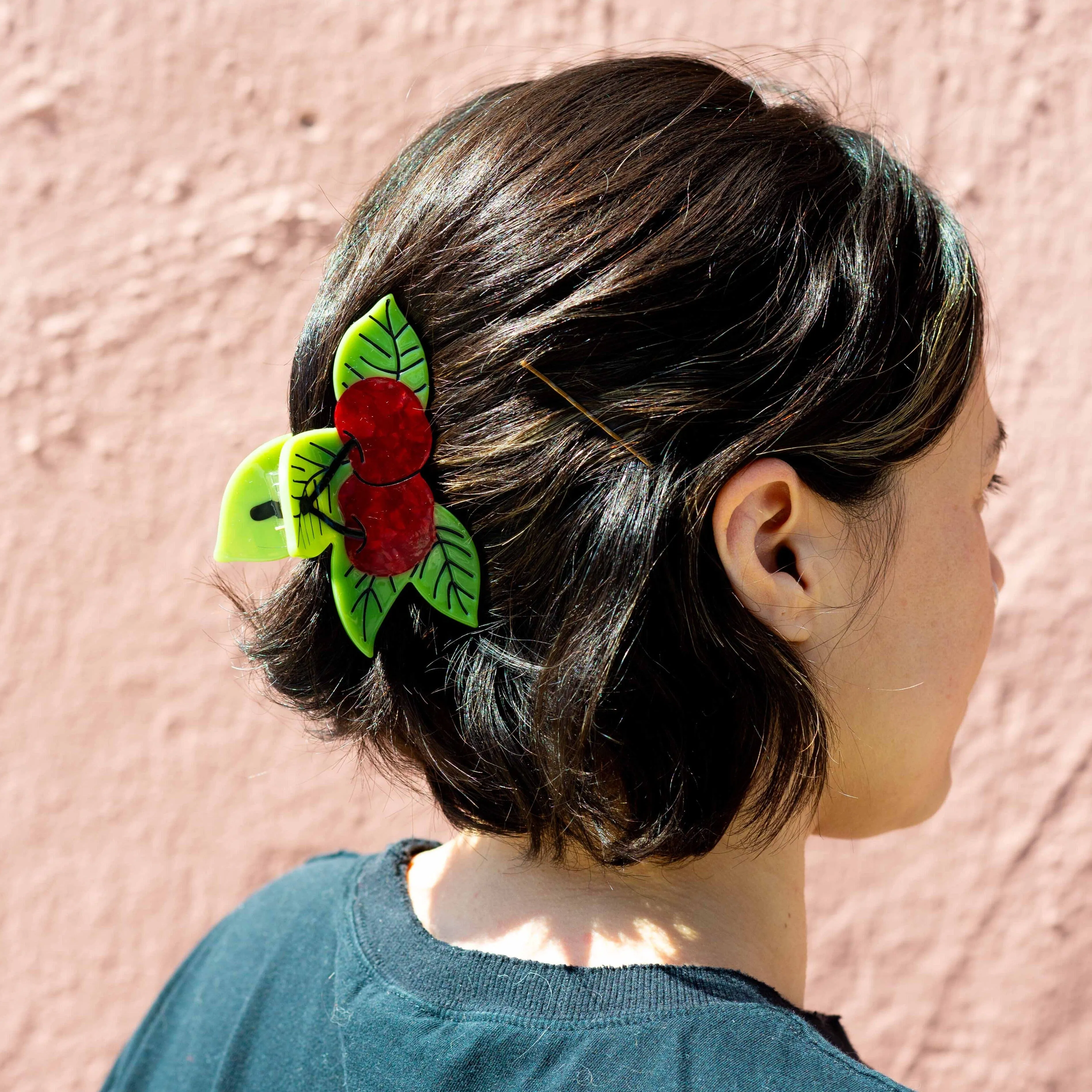 Large Cherries Hair Claw Clip