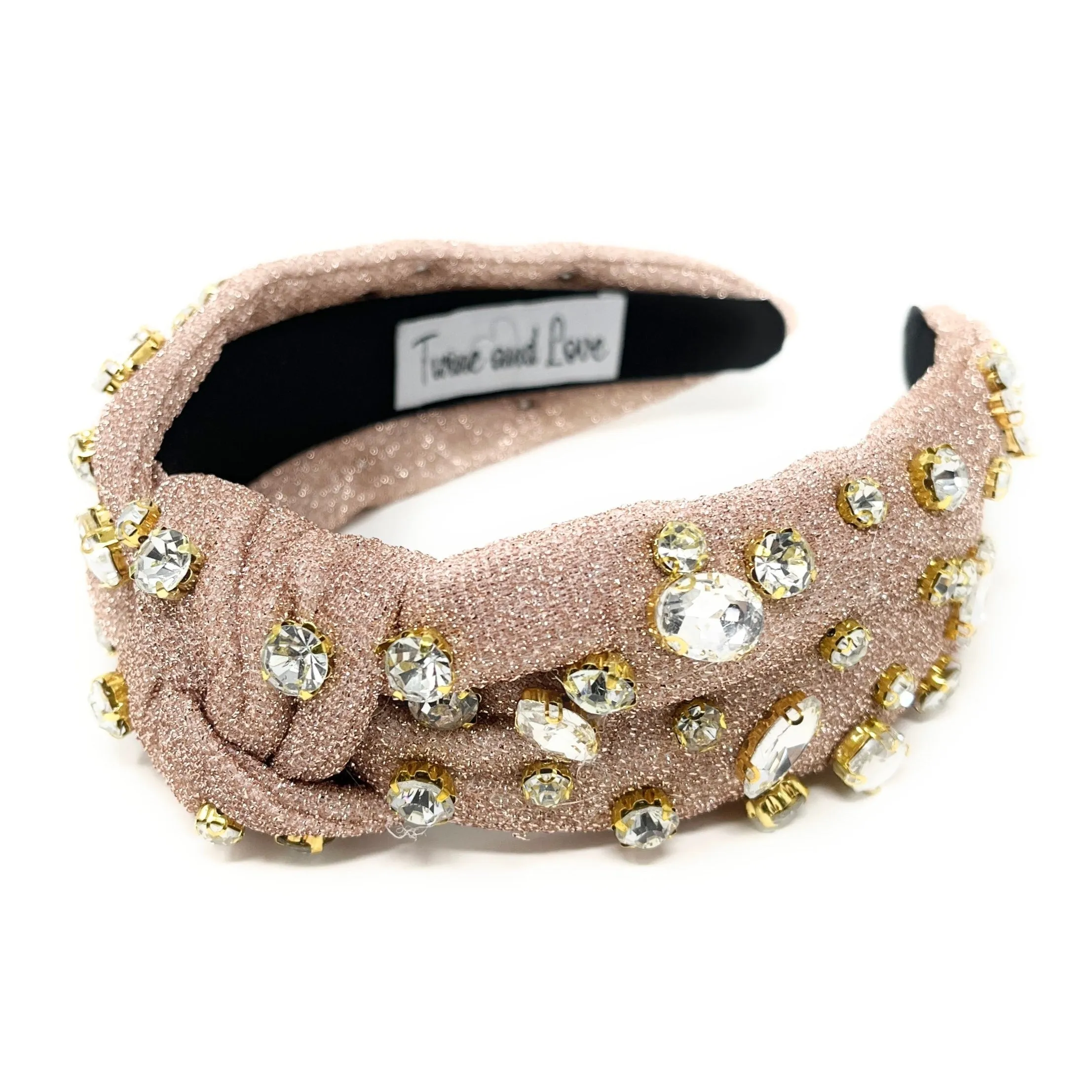 Mila Shimmer Jeweled Knot Headband