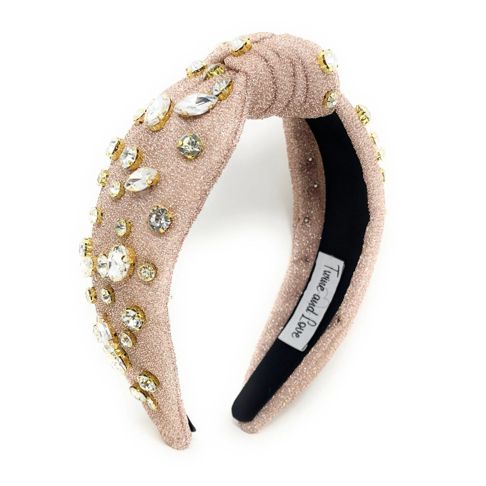 Mila Shimmer Jeweled Knot Headband