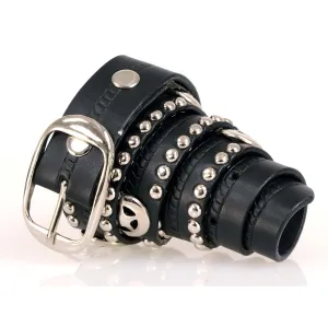 Milwaukee Leather MP7131 Men's Chrome Studded & Star Emblem Black