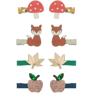 Mimi & Lula 8 Hairclips - Mini Autumn Forest