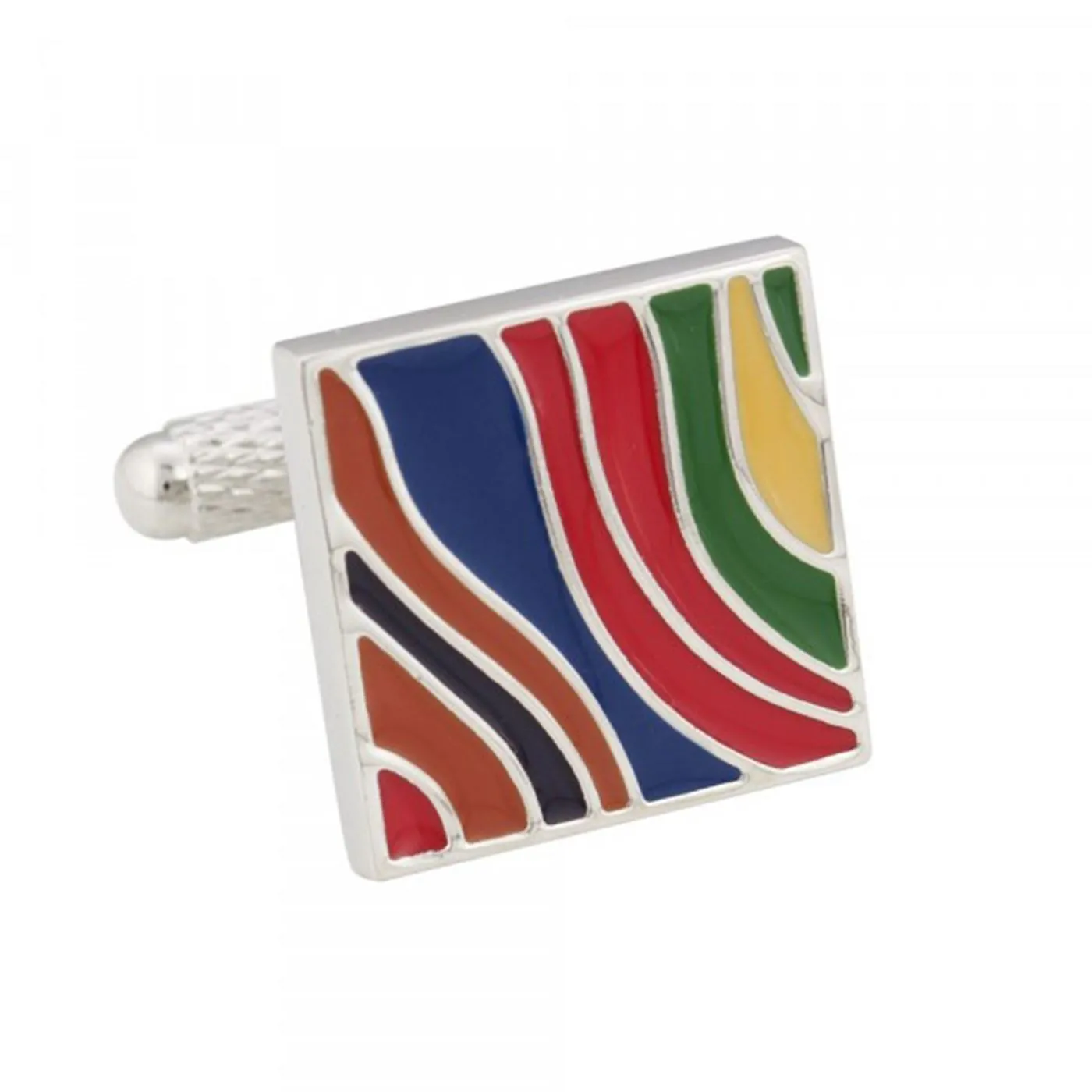 Multi Colour Wave Cufflinks