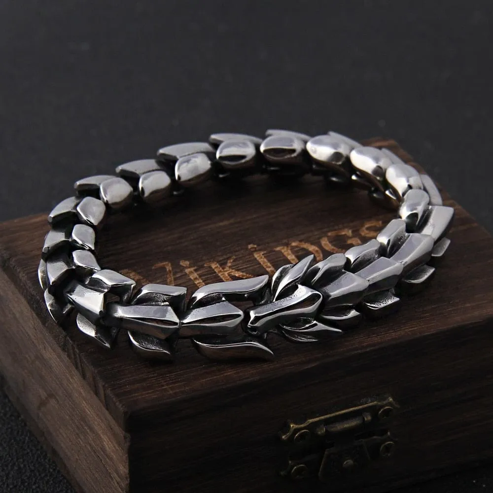 Muscle dragon Viking bracelet