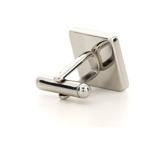 Personalised Engraved Square Silver Cufflinks