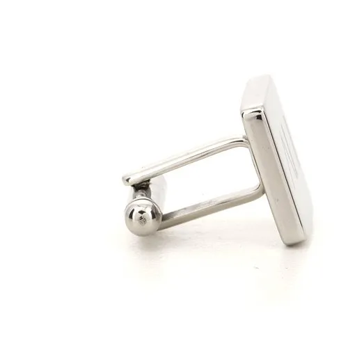 Personalised Engraved Square Silver Cufflinks