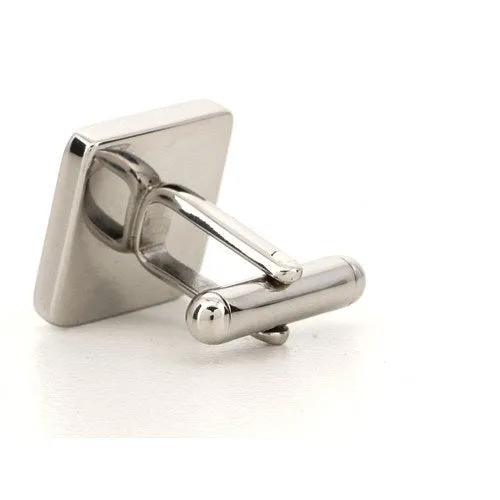 Personalised Engraved Square Silver Cufflinks