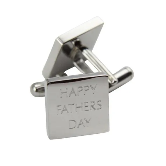 Personalised Engraved Square Silver Cufflinks