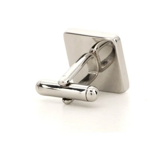 Personalised Engraved Square Silver Cufflinks