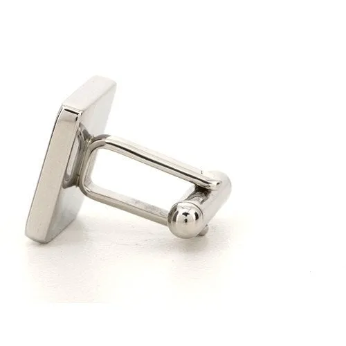 Personalised Engraved Square Silver Cufflinks