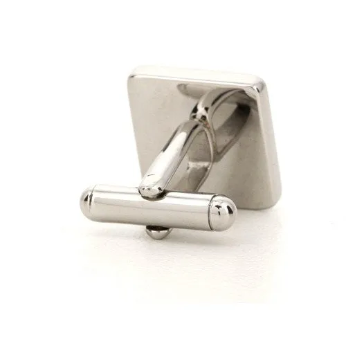 Personalised Engraved Square Silver Cufflinks