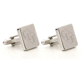 Personalised Engraved Square Silver Cufflinks