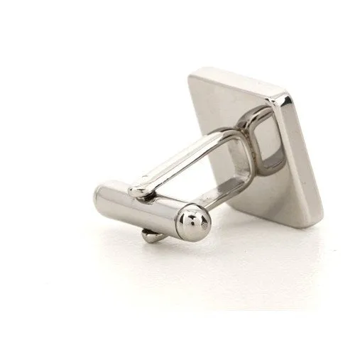 Personalised Engraved Square Silver Cufflinks